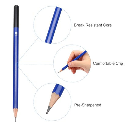 PATIKIL HB Drawing Pencils for Sketching, 12PCS Sketch Pencils for Drawing Art Pencils Graphite Wood Pre-sharpened for Drawing Sketching Artists, HB Pencils - size: 1 Count (Pack of 1), style: HB