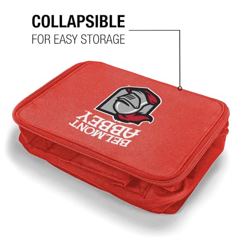Campus Lab Belmont Abbey College Primary Logo Insulated Soft Sided Lunch Box - Reusable Lunch Bag For School Office Work, BPA Free, Red - color: Belmont Abbey College