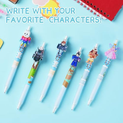 Kauai Sun 12pcs Mechanical Pencils 0.5mm, Removable Characters btw Scenes, Unique DIY Design, Office Supplies Stationary Gifts