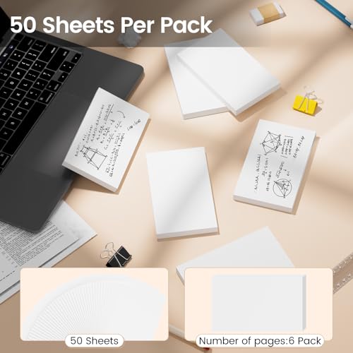 300sheets Index Cards 3x5 Inch, White Flash Cards, Blank Note Cards | Ciphyfee Notecard 3x5 Paper For Studying, School Supplies, College, Office And Home Organization, Note Taking Supplies - color: White