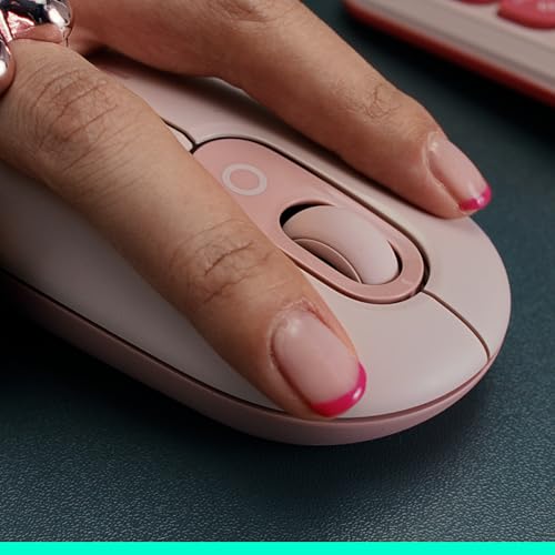 Logitech POP Mouse, Compact and Portable Wireless Bluetooth Mouse - Lilac | Compact, portable, programmable buttons, Easy-Switch between up to 3 devices, for laptop, tablet, PC - color: Lilac