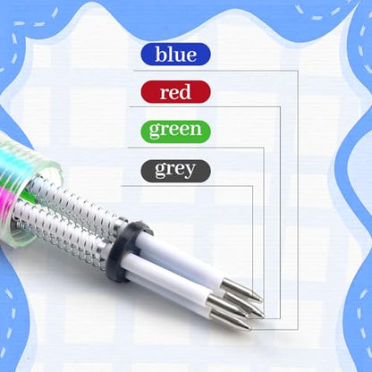 CZWZ 20Pcs Mini Multicolor Pens in One 4-in-1 Cute Pens Bulk for Kids, Fun Kawaii Ballpoint Pens for Birthdays and Children's Party Favors Gifts Teacher School Supplies - style: 20Pcs