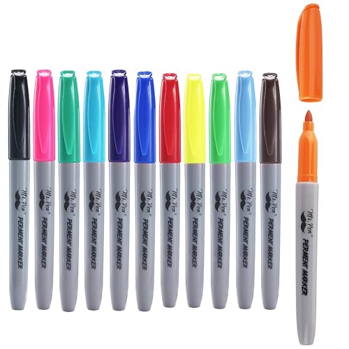Mr. Pen- Permanent Markers, 12 Pack, Assorted Colors, Fine Point Markers | Permanent Markers Assorted Colors, Fine Tip Permanent Markers, Permanent Markers Fine Point, Permanent Markers Pack, Marker