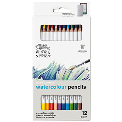 Winsor & Newton Studio Collection 아티스트 연필, 수채화 연필, 12개 세트 - style: 수채화 연필 12개