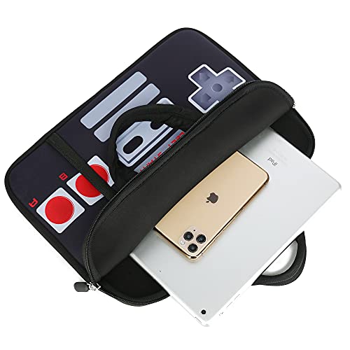 11.6" 12.2 inches Laptop Sleeve Chromebook Case Ultrabook Case Notebook Sleeve PC Messenger Bag Tablet Case Neoprene Handle Sleeve for Adult Men Women, Two Pockets (Games) - color: Games