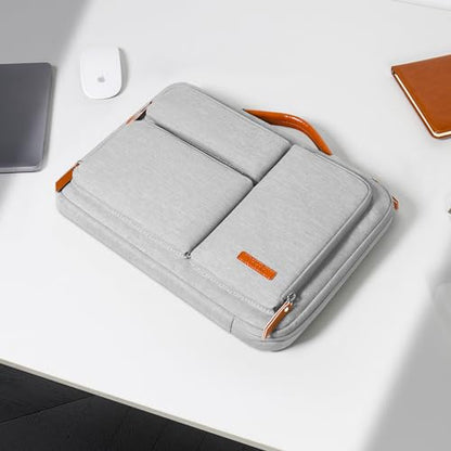 Lacdo 360° Protective 14 inch Laptop Sleeve Case for HP Lenovo Dell ASUS Acer Samsung Chromebook 14, HP Stream 14, Dell 14, Lenovo IdeaPad 14, Acer Spin 3, ASUS ZenBook 14" Computer Bag, Gray - color: Gray, size: 14 Inch