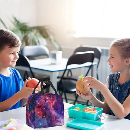 Galaxies Lunch Box - Insulated Lunch Bags for Women/Men Reusable Lunch Tote Bags, Perfect for Office/Camping/Hiking/Picnic/Beach/Travel - color: Galaxies