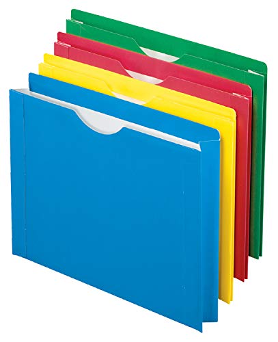 Pendaflex Color Reinforced File Jacket, 2-Inch Expanding Jacket, Letter Size, Assorted Colors, 8 Pack (12003EE) - style: File Pocket
