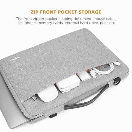 NIDOO Tablet Sleeve 10 inch Laptop Sleeve Shoulder Bag Carrying Case for 10.2" 10.9" iPad / 10.5" 11" iPad Pro M2 M4 / 10.5" 10.9" 11" iPad Air 2024/10" Surface Go 3/10.5" Galaxy Tab S6 S4 A8 S8 - color: Gray - Shoulder, size: 10 inch