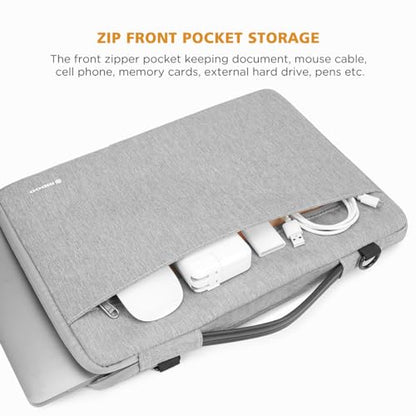 NIDOO Tablet Sleeve 10 inch Laptop Sleeve Shoulder Bag Carrying Case for 10.2" 10.9" iPad / 10.5" 11" iPad Pro M2 M4 / 10.5" 10.9" 11" iPad Air 2024/10" Surface Go 3/10.5" Galaxy Tab S6 S4 A8 S8 - color: Gray - Shoulder, size: 10 inch