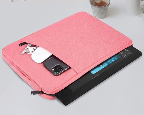 CAAORDKSO 11.6 12 12.2 12.3 Inch Laptop Sleeve for 11.6" Acer Chromebook Spin 311, 12.2" Samsung Chromebook Plus Compatible with Lenovo Flex 3 12.2"/ ASUS Acer Dell HP Samsung 11.6" Chromebook, Pink