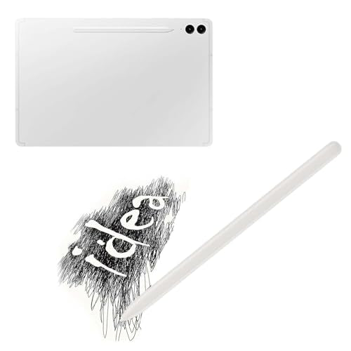 Alovexiong S Pen for Samsung Galaxy Tab S9 FE/S9 FE Plus, SM-X510, SM-X516B, SM-X610, SM-X616B, 4096 Levels of Pressure Sensitivity, Metal, Silvery - color: Silvery