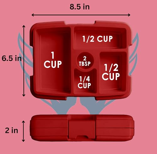 FOCO NHL Unisex-Adult Officially Licensed Team Color Stripe Primary Logo Hockey Leak Proof 5 Compartment Bento Lunch Box - Washington Capitals - color: Washington Capitals