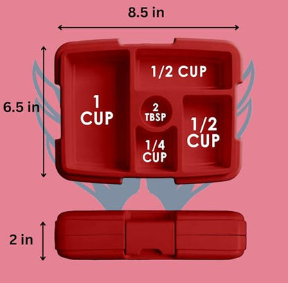 FOCO NHL Unisex-Adult Officially Licensed Team Color Stripe Primary Logo Hockey Leak Proof 5 Compartment Bento Lunch Box - Washington Capitals - color: Washington Capitals