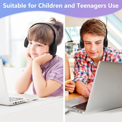 30 Pack Kids Headphones Bulk for School, Wired Kids Classroom Headphones Adjustable with 3.5 mm Jack for School Library Students Children Teens - size: 30 Pack (Black)