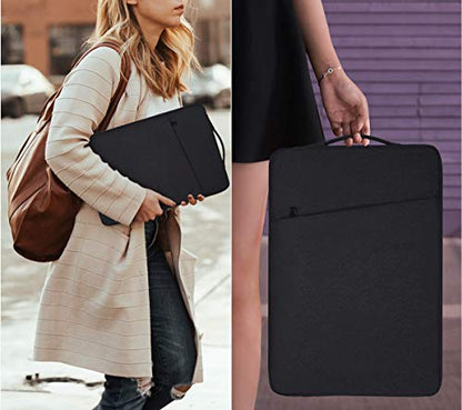 13 Inch Laptop Case Sleeve for 13.5-14.4 Inch Surface Laptop Studio/6/5/4/3, 13.8" Surface 7th, Asus ZenBook/Dell Inspiron Notebook Case, Black - color: Black, size: 13.3-13.6 Inch