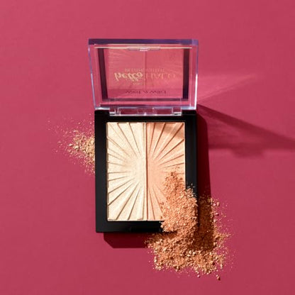 Wet n Wild MegaGlo Blushlighter, Blendable Blush & Highlighter Set, Shimmery Metallic Finish, Highlight Bling - color: 2- Highlight Bling