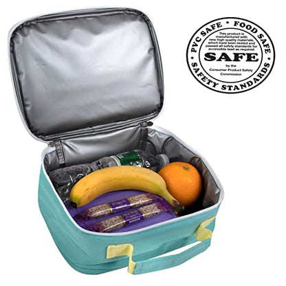 Trail maker Kids School Lunch Box Insulated for Boys, Girls | Fun Insulated Lunch Bag for Kids, School, Camp, Sports (Snarky Sharkies) - color: Snarky Sharkies