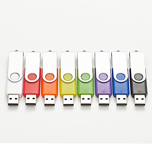 5 Pack 512MB USB Flash Drives in 5 Random Colors USB 2.0 Wholesale Lot Bulk Memory Sticks (5 Pack, 512MB) - size: 512MB, style: 5 Pack