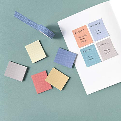 Monolike Color Palette Sticky Grid 300 A Set 4p - Self-Adhesive Memo Pad 30 Sheets - color: Grid 300 a
