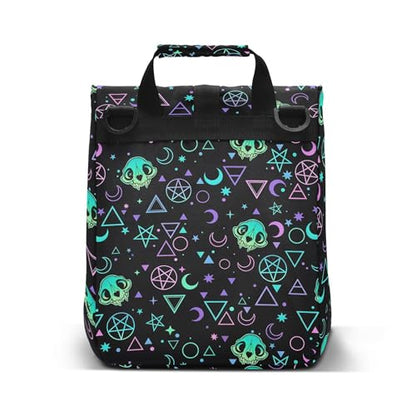MNSRUU Insulated Lunch Bags Women Men, Magic Skulls Portable Reusable Thermal Meal Tote Cooler Bag Organizer, Adjustable Shoulder Strap, Handle - color: Skulls 192