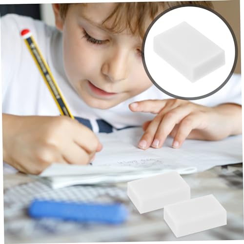 VILLCASE 30pcs White Art Erasers for Sketching and Drawing Comfortable Grip PVC Pencil Eraser for Students and Artists Minimal Residue Drafting Supplies for Classroom Rewards