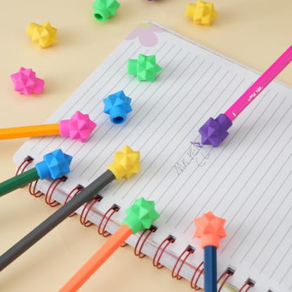 Mr. Pen- Pencil Top Erasers, 102 Pack, Latex-Free | No-Smudge Cap Pencil Erasers for Precise Erasing, Kids, Teachers, Studying Supplies - color: Vibrant, size: 102 Pack
