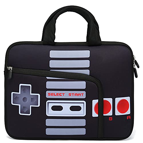 11.6" 12.2 inches Laptop Sleeve Chromebook Case Ultrabook Case Notebook Sleeve PC Messenger Bag Tablet Case Neoprene Handle Sleeve for Adult Men Women, Two Pockets (Games) - color: Games