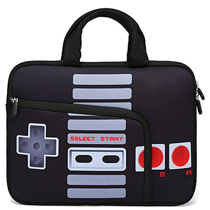 11.6" 12.2 inches Laptop Sleeve Chromebook Case Ultrabook Case Notebook Sleeve PC Messenger Bag Tablet Case Neoprene Handle Sleeve for Adult Men Women, Two Pockets (Games) - color: Games