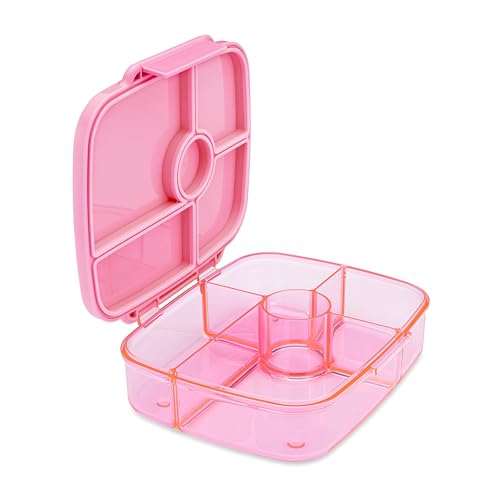 Yumbox Go Leakproof Bento Lunch Box, 5 Compartments, Sydney Pink | Deep Portioned Tray | Removable Silicone Gasket | Lightweight Design | Fits Most Lunch Bags | Food-Safe & BPA-Free - color: Sydney Pink
