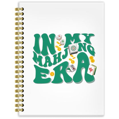 in My Mahjong Era Gifts Journal 5.5x8.3, Funny Mahjong Notebook Gifts for Mah Jong Lovers Players, Mah Jong Accessories Journals, Hardcover Spiral Notebooks for Note Taking - color: 8