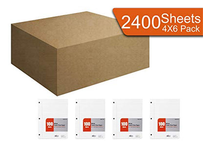 Mintra Office Filler Paper (Wide Ruled, 2400 Sheets (4-6pks)) - color: Wide Ruled, size: 2400 Sheets (4-6pks)