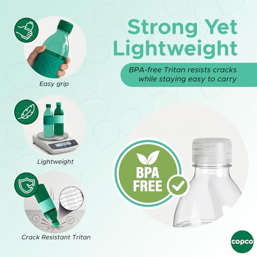 Copco Hydra Water Bottle 16.9 oz - Green & Hunter Green, Set of 2 - color: Green/Hunter Green
