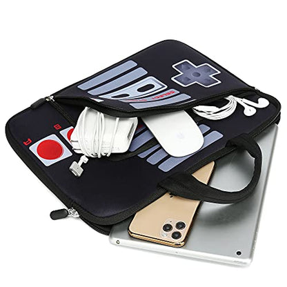 11.6" 12.2 inches Laptop Sleeve Chromebook Case Ultrabook Case Notebook Sleeve PC Messenger Bag Tablet Case Neoprene Handle Sleeve for Adult Men Women, Two Pockets (Games) - color: Games