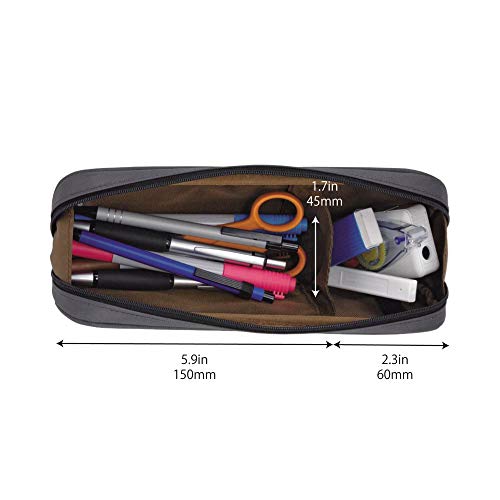 LIHIT LAB Large Capacity Zipper Long Pencil Case For School Office College, Big Capacity Pencil Bag Holder Adults Teen Boys Girls, Travel Cosmetics Storage, Maroon Camo (A7552-133) - color: Maroon Camo