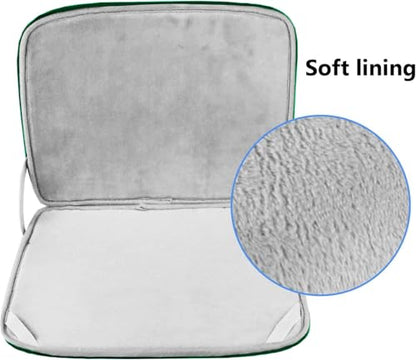 Laptop Sleeve 14 inch, Upgrade Durable Shockproof Protective Computer Cover Flip Case Briefcase Carrying Bag Compatible with 14" HP, Lenovo, Asus, Acer, Notebook, Chromebook Computer, Green - color: Green, size: 14 Inch