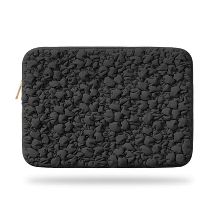 Vandel Puffy Laptop Sleeve Case, 13-14 inch Laptop Sleeve Bag Case 13.3 Inch, Compatible with MacBook Air/Pro 13/Pro 14/iPad Pro 12.9, HP Dell ASUS Computer Bag Cover, Black Scrunch - color: d. Black Scrunch