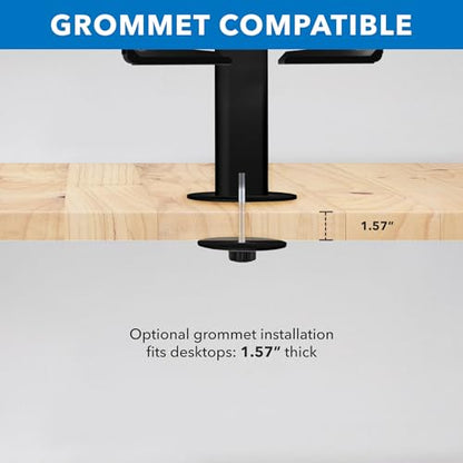 Mount-It! Universal Tablet Stand with Tilt, Anti-Theft Retail iPad POS Kiosk Stand, Fits 9.7"–13.1" Tablets, 90° Rotation & 180° Tilt, 20 lb Capacity, Steel Countertop Mount, Black - color: Black