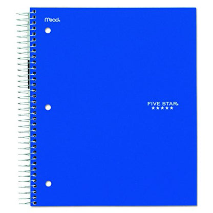 Five Star 06210 Wirebound 3-Subject Notebook, College Rule, 11 x 8 1/2, 150 Sheets, Assorted (Pack of 2) - size: 150 (Pack of 2)