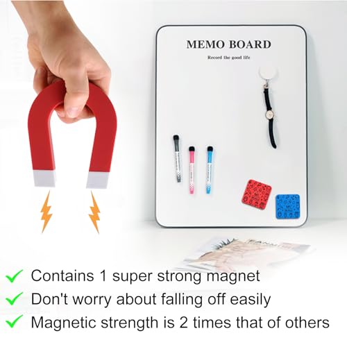 OWLKELA 30Pcs Dry Erase Erasers, Magnetic Whiteboard Eraser, Mini Whiteboard Cleaning Pads for Classroom, Office and Home, Blue&Red - color: Blue & Red, size: 30 Pcs