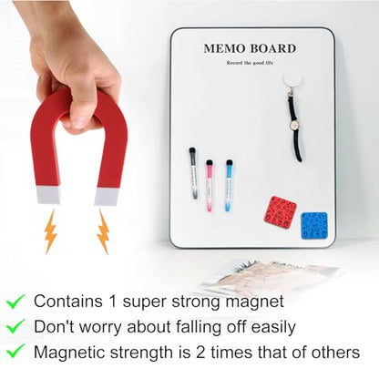 OWLKELA 30Pcs Dry Erase Erasers, Magnetic Whiteboard Eraser, Mini Whiteboard Cleaning Pads for Classroom, Office and Home, Blue&Red - color: Blue & Red, size: 30 Pcs
