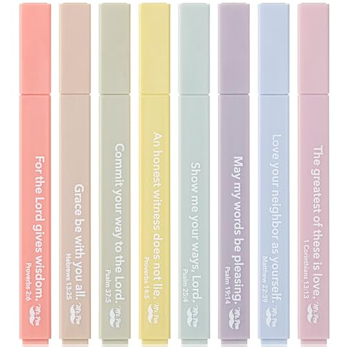 Mr. Pen- Bible Highlighters with Color-Coding System, 8 Pack | Soft Chisel Tip, Aesthetic Highlighters Assorted Colors - color: Creamy, size: 8 Pack