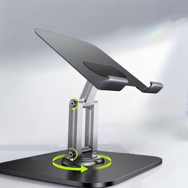 Touch-Screen-Tablet-Computer-Stands -Free Viewing and Ergonomic Angles on Desk, Kitchen, Bed, Obsidian Black - color: Obsidian Black