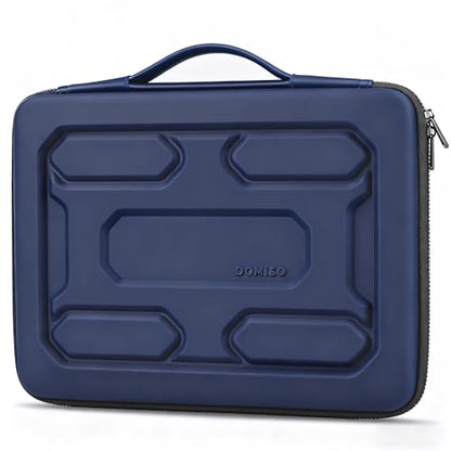 DOMISO 15.6 inch Laptop Sleeve with Handle Shockproof Waterproof EVA Protective Case for 15.6" Yoga 720 IdeaPad 310 320 ThinkPad T570/Legion 5 Gen 6/HP Envy 15/15.6" Notebooks, Dark Blue - color: Dark Blue, size: 15.6 inch