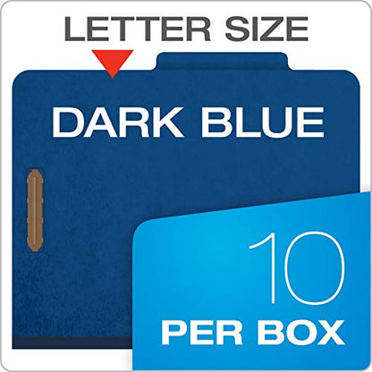 Pendaflex Classification File Folders, 1 Divider, Durable File Organizer for Home, School or Office, Letter-Size Folders for Files, Paper Organizer, Durable Prongs, (B006NVMJCC) (Pack of 5) - size: Letter (Pack of 5)