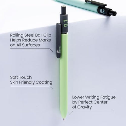 Ddaowanx Aesthetic Mechanical Pencils Set,Cute Stationery Kit for School | 6PCS Mechanical Pencil 0.5&0.7mm with 4 Boxes HB Leads and Erasers,Gifts for Teen Girls,Back to School Supplies