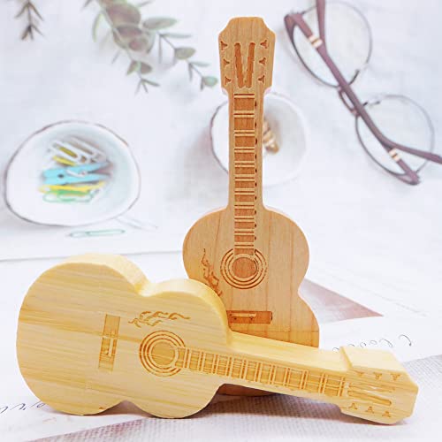 4GB USB Flash Drives Memory Sticks Thumb Drive for Gifts & Present (2Pack Maple & Bamboo Wood Guitar) - color: Maple & Bamboo Wood Guitar