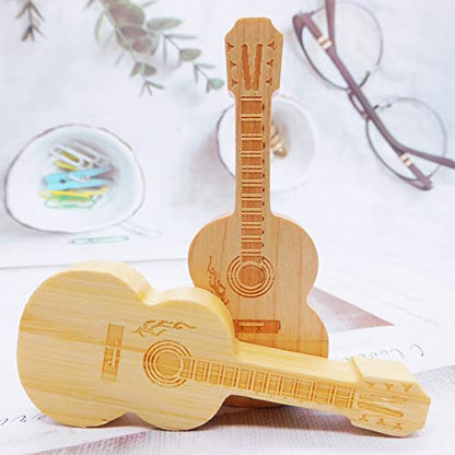 4GB USB Flash Drives Memory Sticks Thumb Drive for Gifts & Present (2Pack Maple & Bamboo Wood Guitar) - color: Maple & Bamboo Wood Guitar