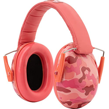 Snug Kids Earmuffs – Noise Reduction for Toddlers & Children – Adjustable, Lightweight, Foldable, Soft & Comfortable - color: Pink Camo