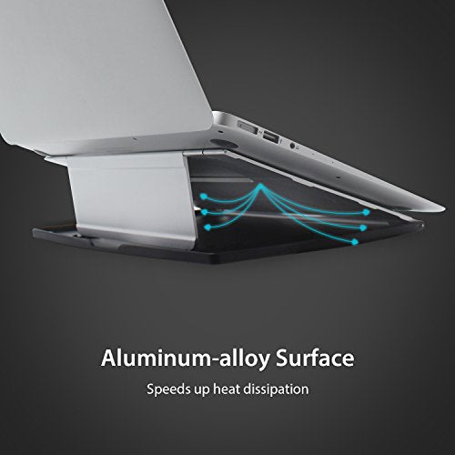 HUION ST200 Adjustable Laptop Stand for Desk, Aluminum Computer Stand | Foldable Desktop Stand, Multi-Angle Portable Desk Stand for Up to 10-16" Laptops, Tablets, Drawing Tablets, Pen Display
